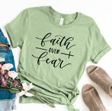 Faith Over Fear Christian T-Shirt Clothing For Women Faith Shirt